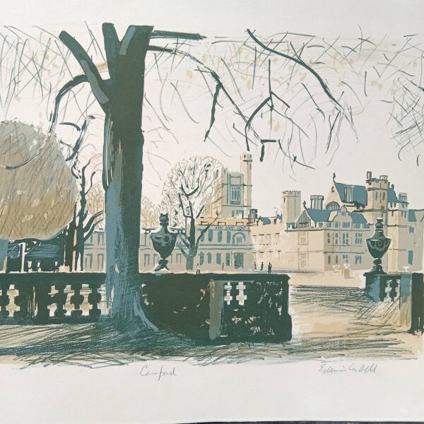 Edwin La Dell 1914-1970 : Lithographie Canford Angleterre 46/75, 1959