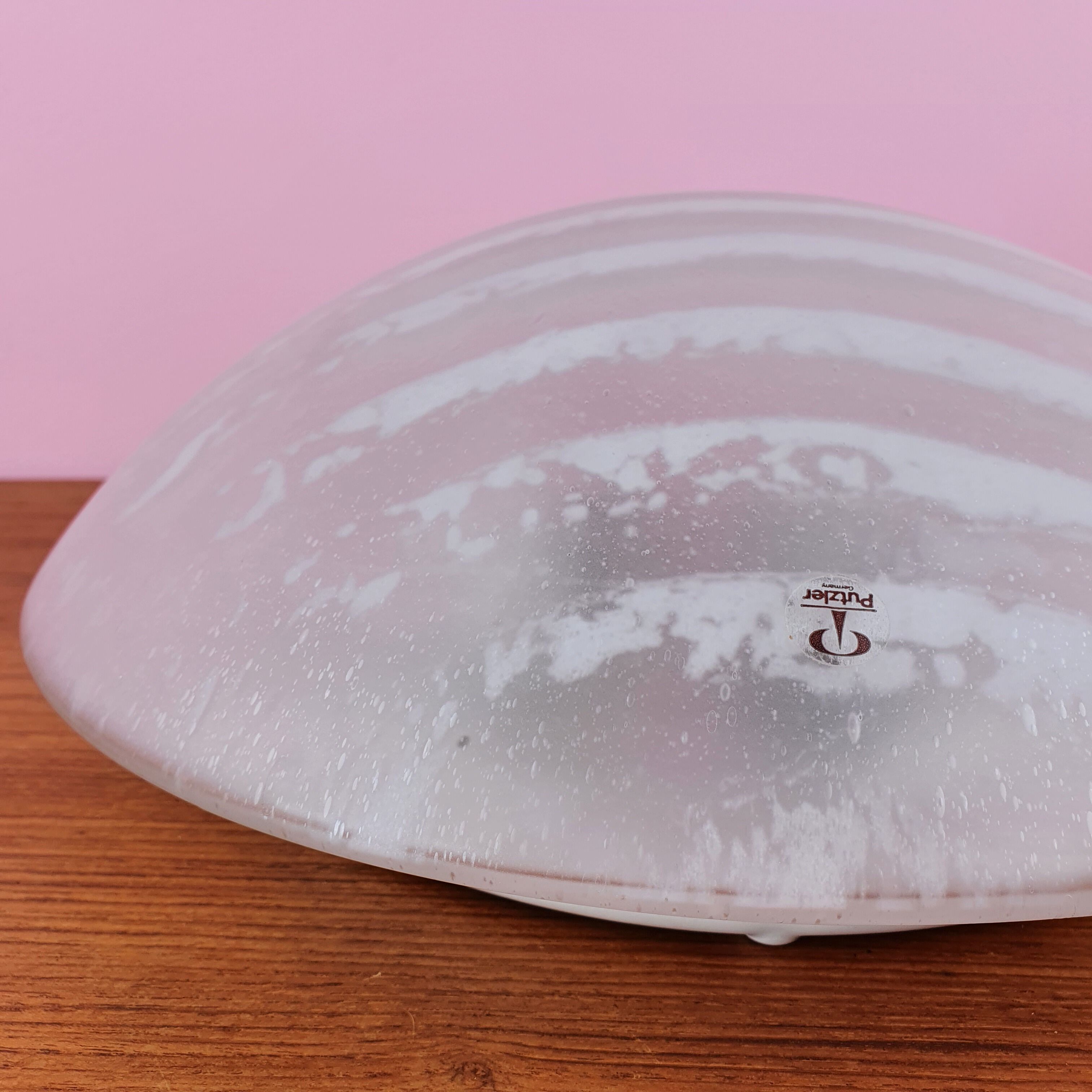 Mid-Century Zebra Flush Mount from Peill & Putzler, 1960s