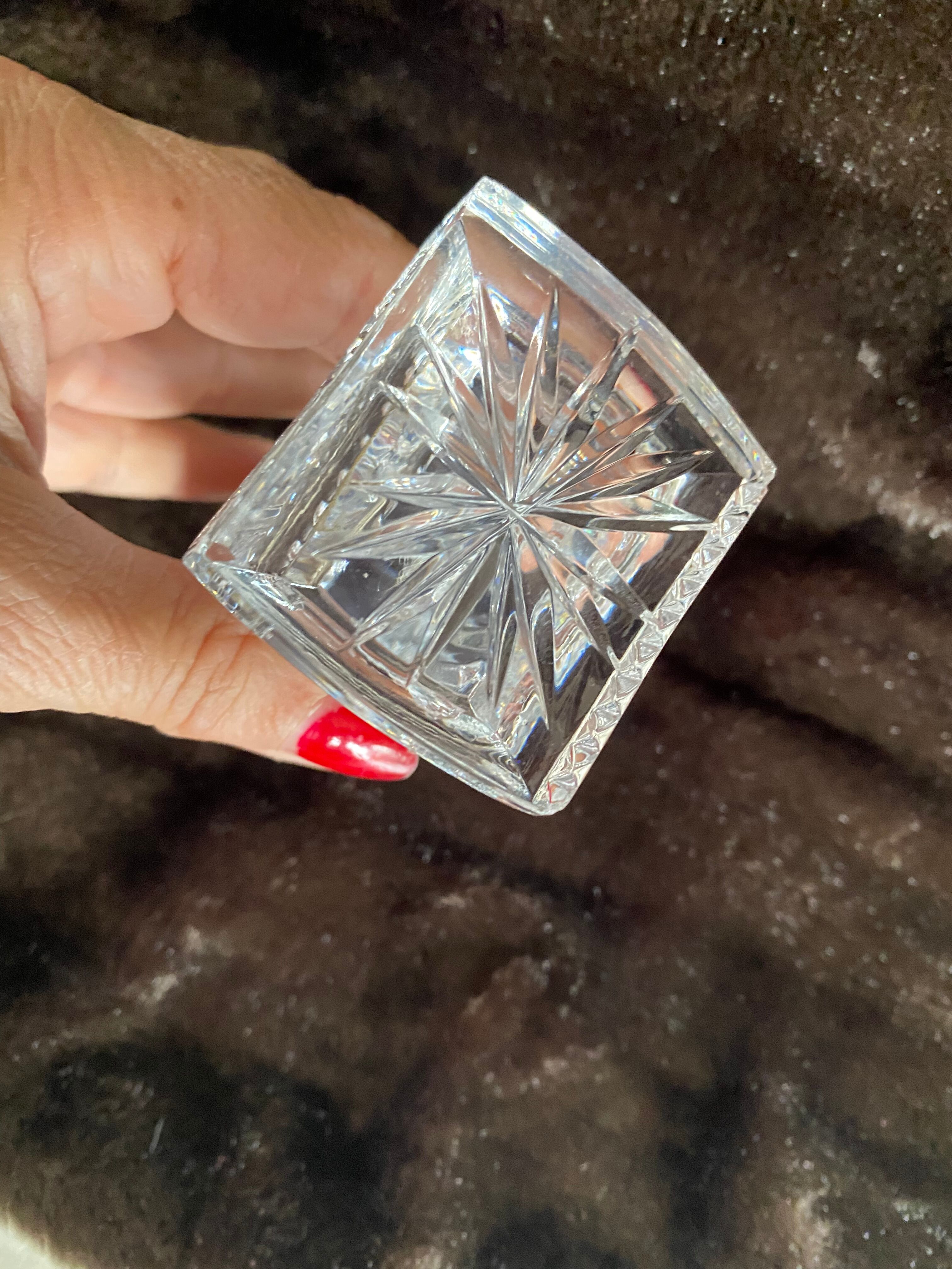 Vintage crystal table alarm clock