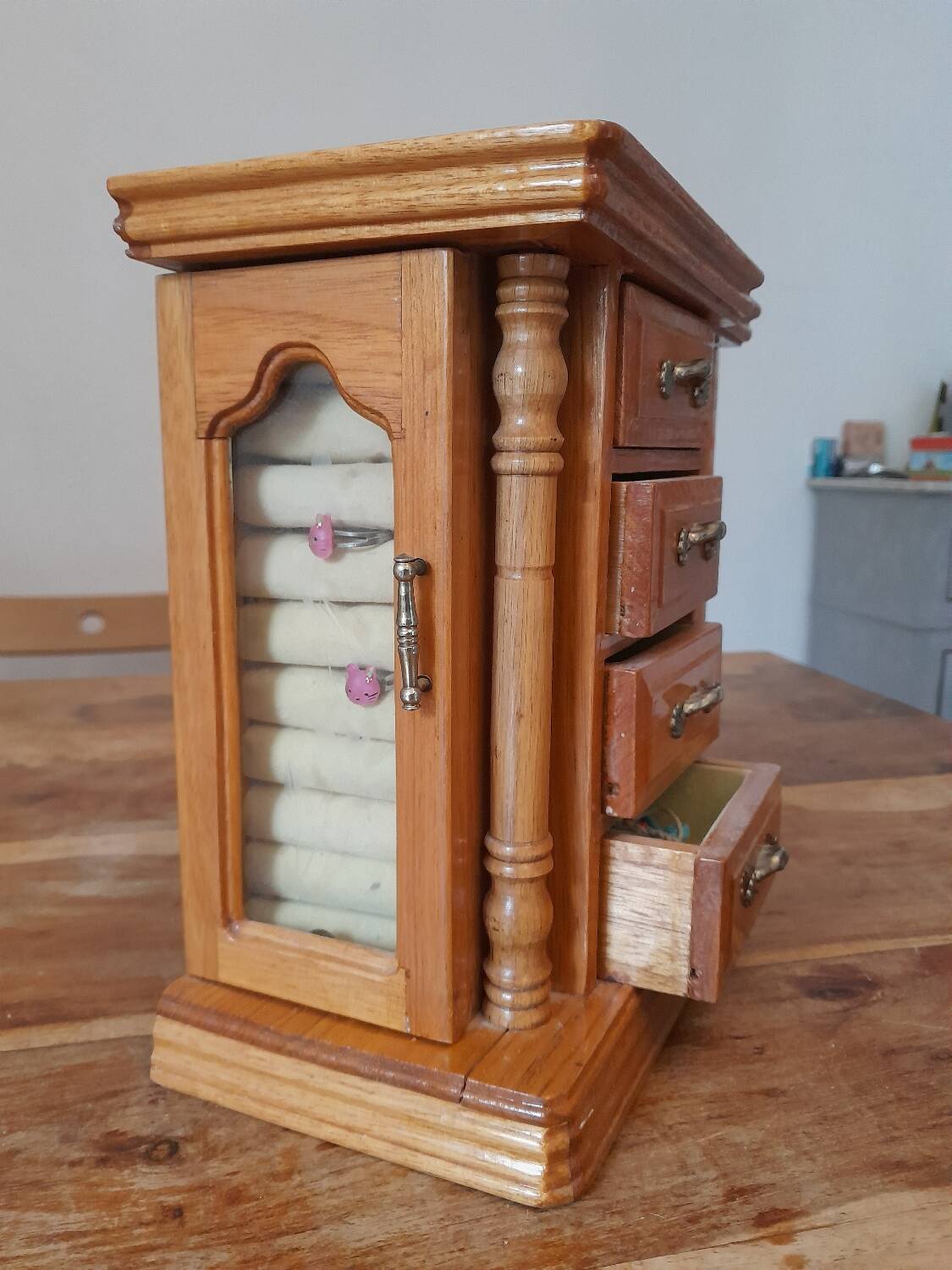 Cabinetmaker's jewelry box from the 50s/60s