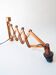 Vintage Scandinavian accordion lamp in teak – 1960s
