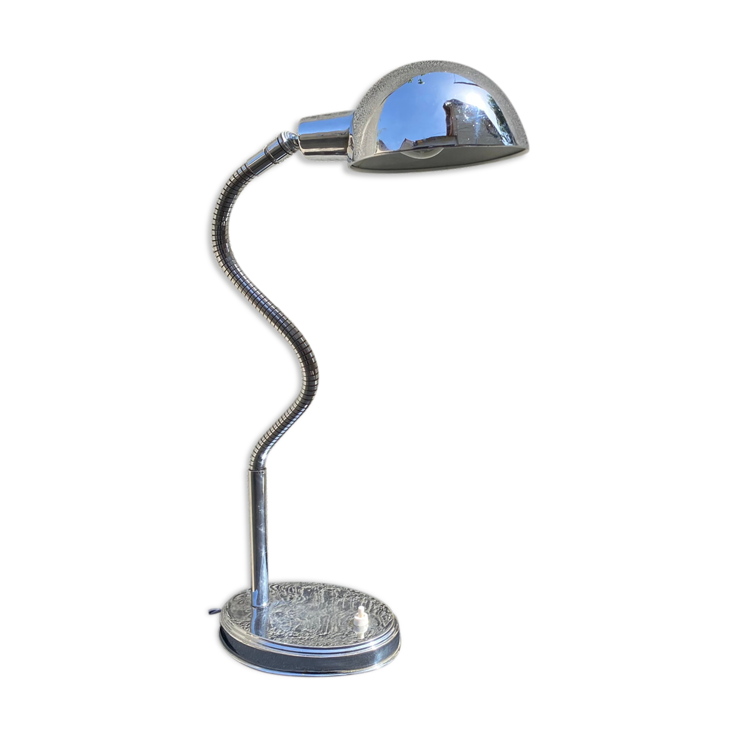 Flexible desk lamp vintage art deco design
