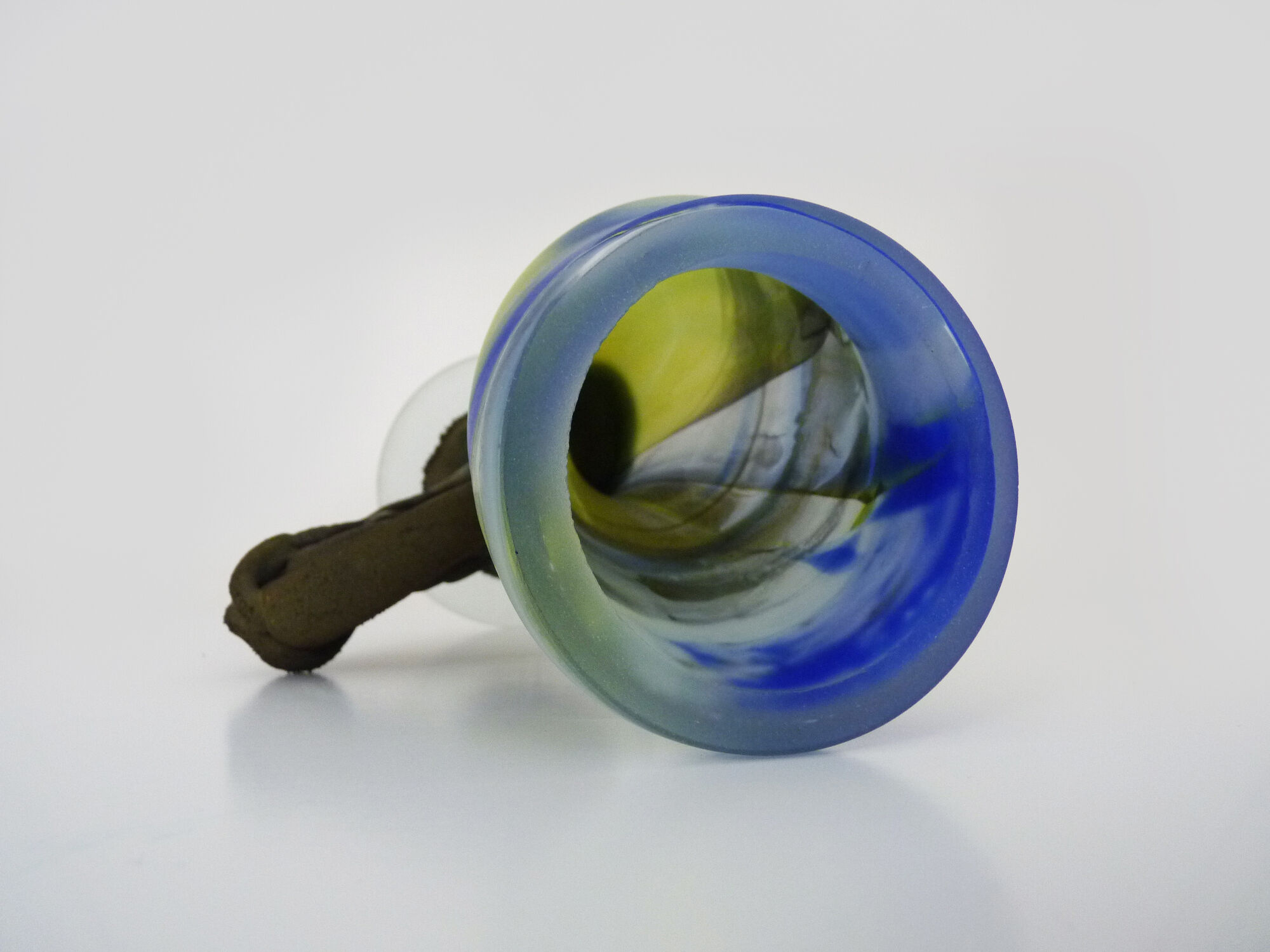 Art Nouveau vase in multicolored glass paste