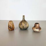 Set of 3 Studio Pottery Sculptural Objects Gerhard Liebenthron, Germany, 1970s