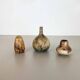 Set of 3 Studio Pottery Sculptural Objects Gerhard Liebenthron, Germany, 1970s