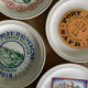 Set of 5 vintage plates Cheeses from France Saint Amand