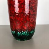Vase fat lava multi-color 517-45 Scheurich années 1970