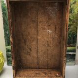 Old wooden box of industrial workshop