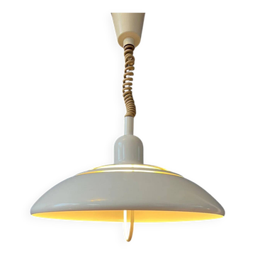 Vintage mid-century beige Dijkstra pendant lamp