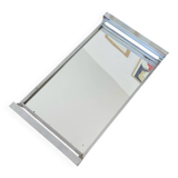 Antique rectangular tray in silver and mirror color