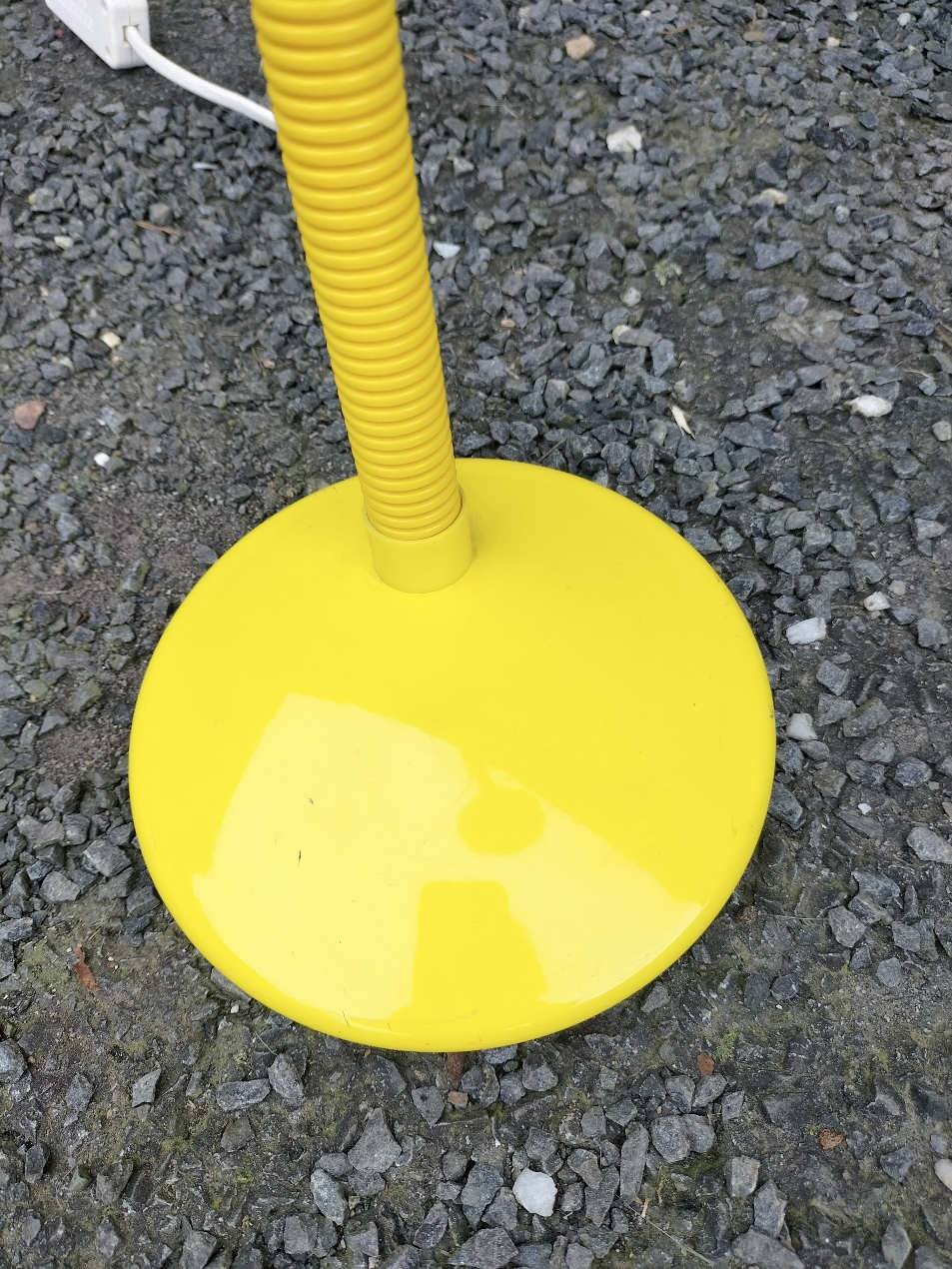 Vintage yellow Aluminor lamp