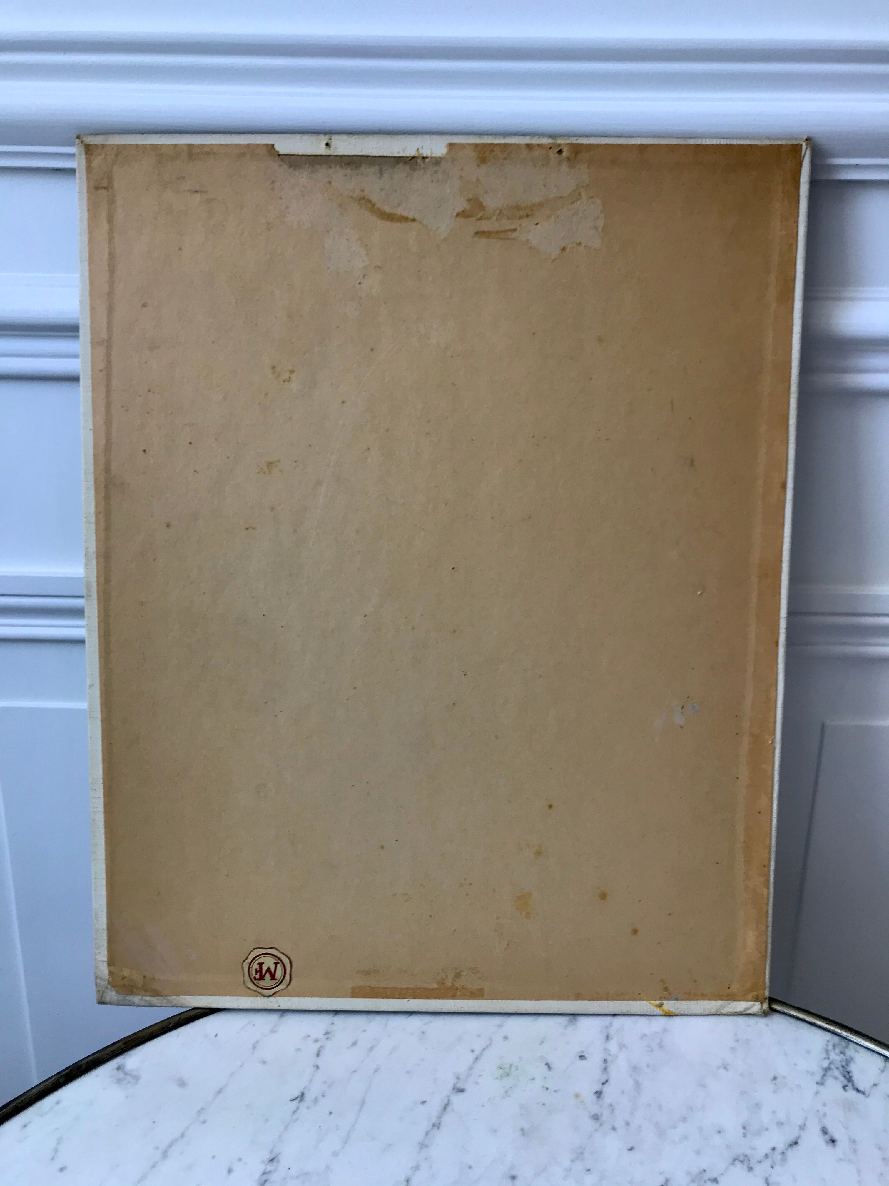 Old waterfall table signed