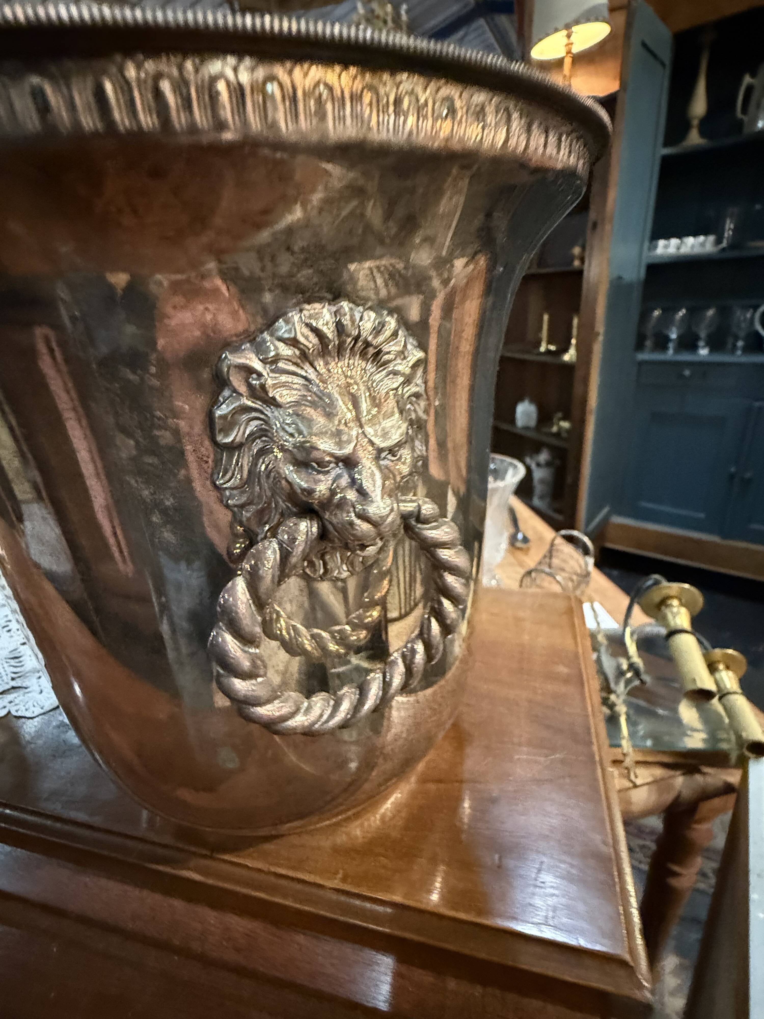 Silver-plated champagne bucket