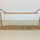 Suite of 2 50s shelves made of metal and rattan