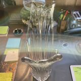 Vase en verre blanc