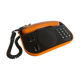 Téléphone PTT vintage Télic t75 orange de 1975