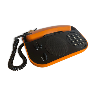 Vintage PTT Phone Telic t75 Orange from 1975