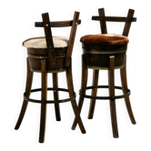 Vintage Beech Bar Stool, 1970s