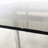 Chrome tubular dining table