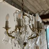 Lustre en laiton à 8 bras