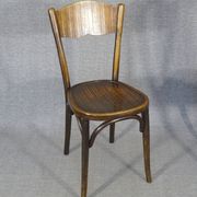 Set of 4 bistro chairs 1910/1930 curved wood, thonet, fischel etc