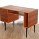 Bureau vintage scandinave en bois 1960