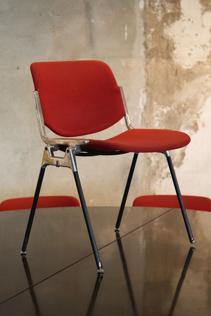 Set of ten Piretti chairs for Castelli publishing house