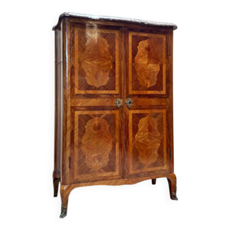 Armoire en marqueterie de style Louis XV, époque Napoléon III XIX eme