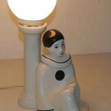 Lamp in ceramic, Pierrot, 70's
