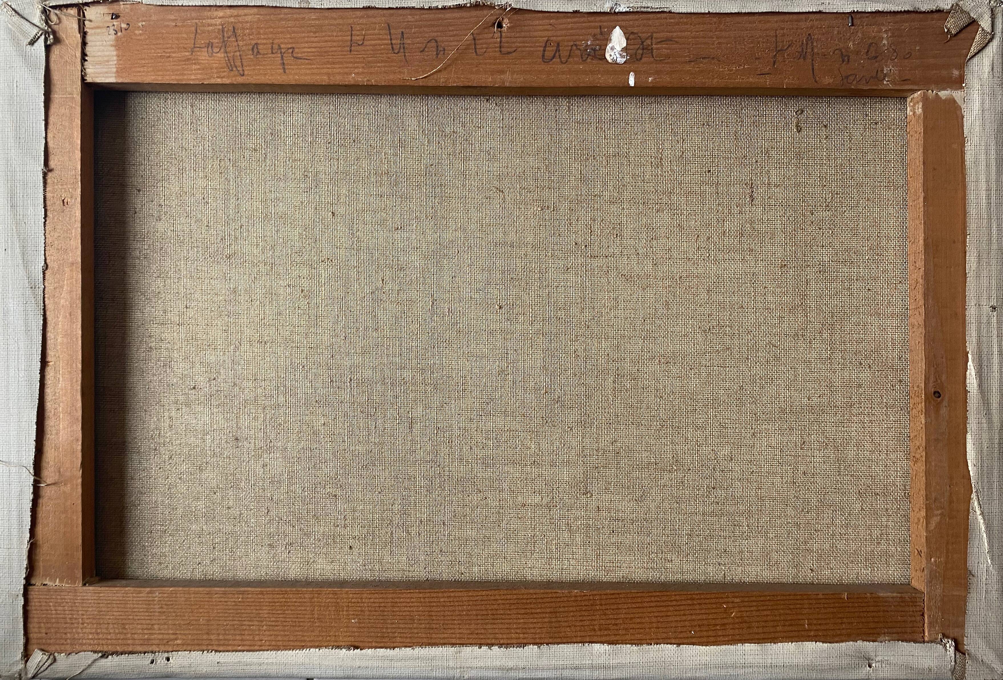 Painting "Breton Marine" or Normandy, HST Village on the coast Jean Martin