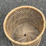 Woven bamboo basket