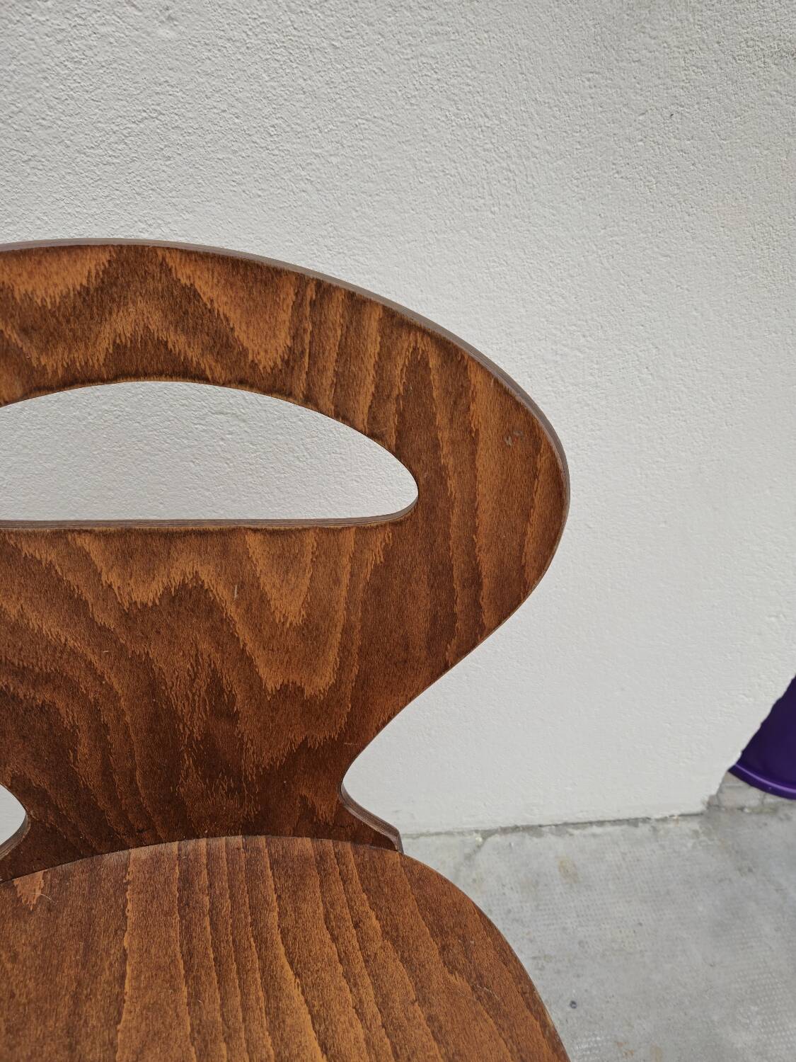 Chaise Baumann de bistrot modèle "fourmi" vintage 1950