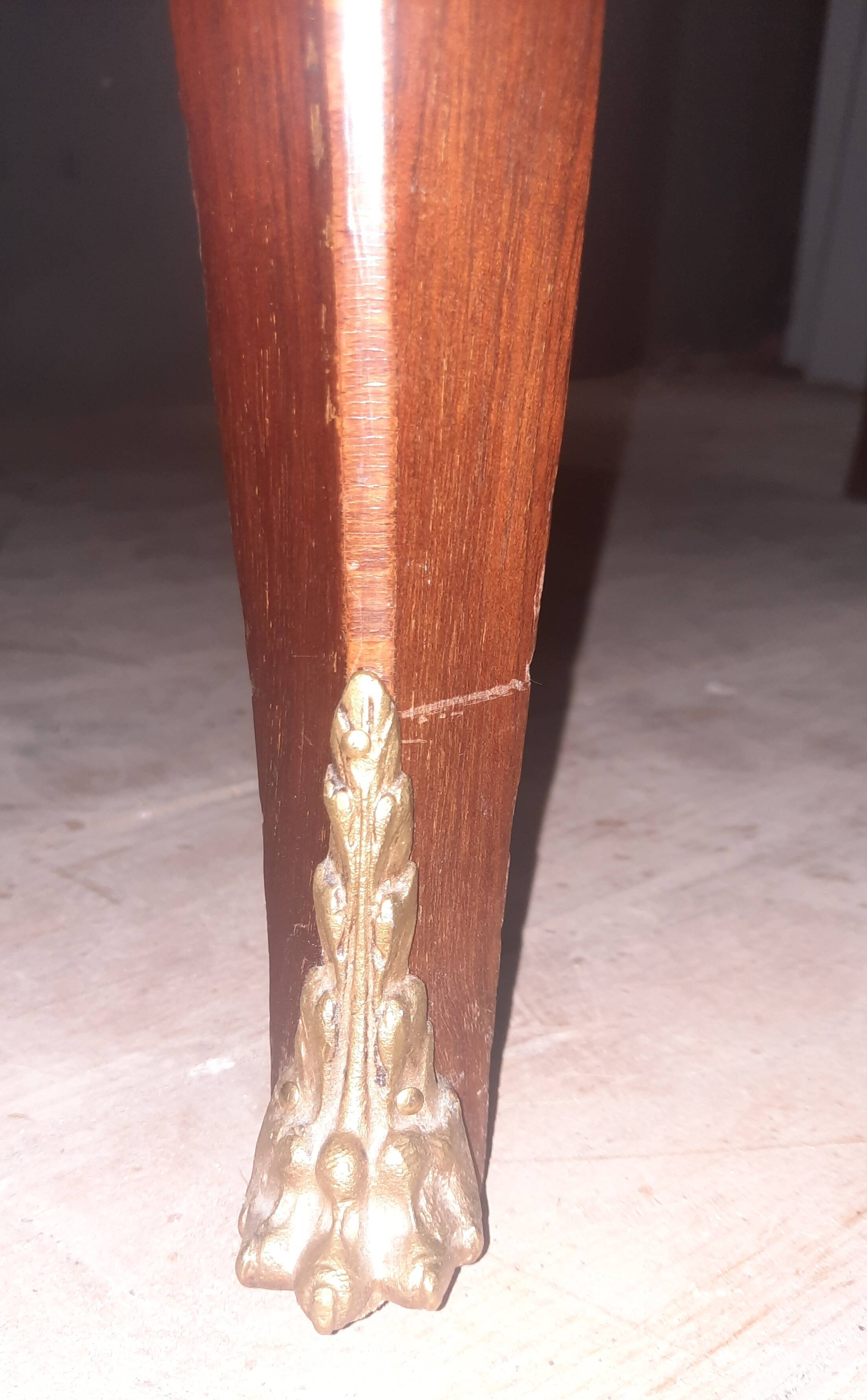 Small transitional style inlaid chest of drawers