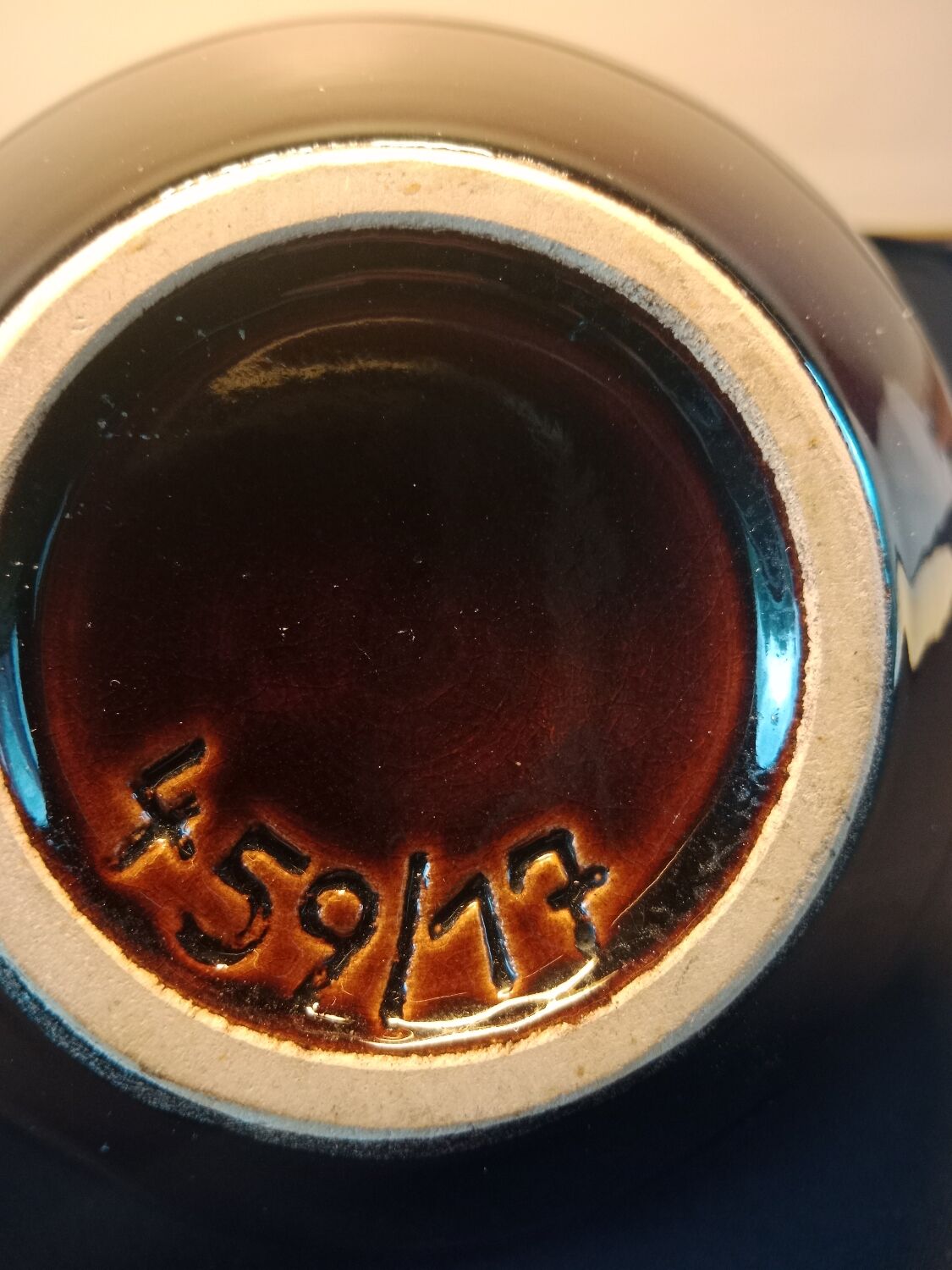 Vase vernissé 70'