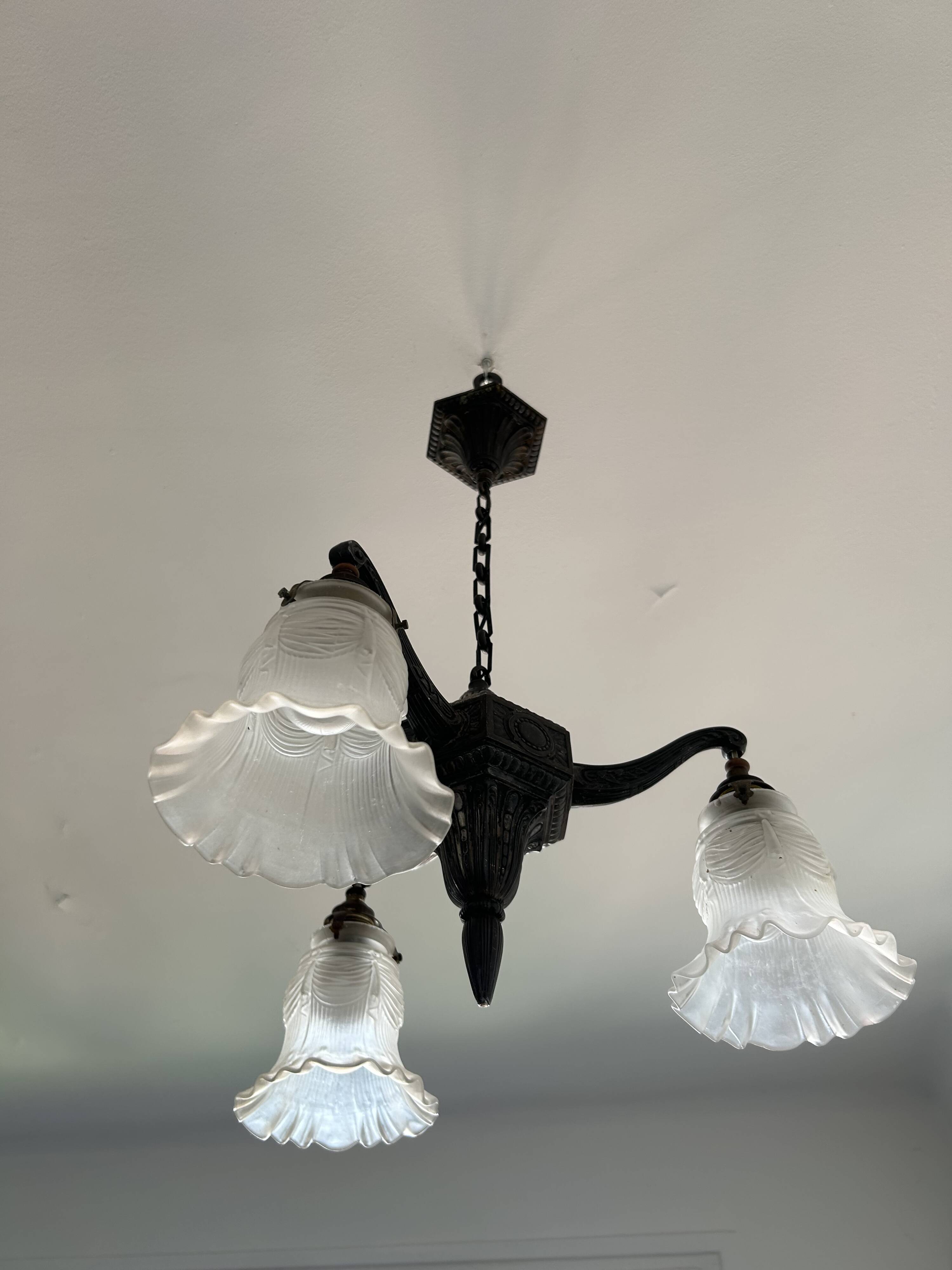 Antique Art Deco chandelier