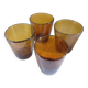 Set of 4 blown bubble glasses