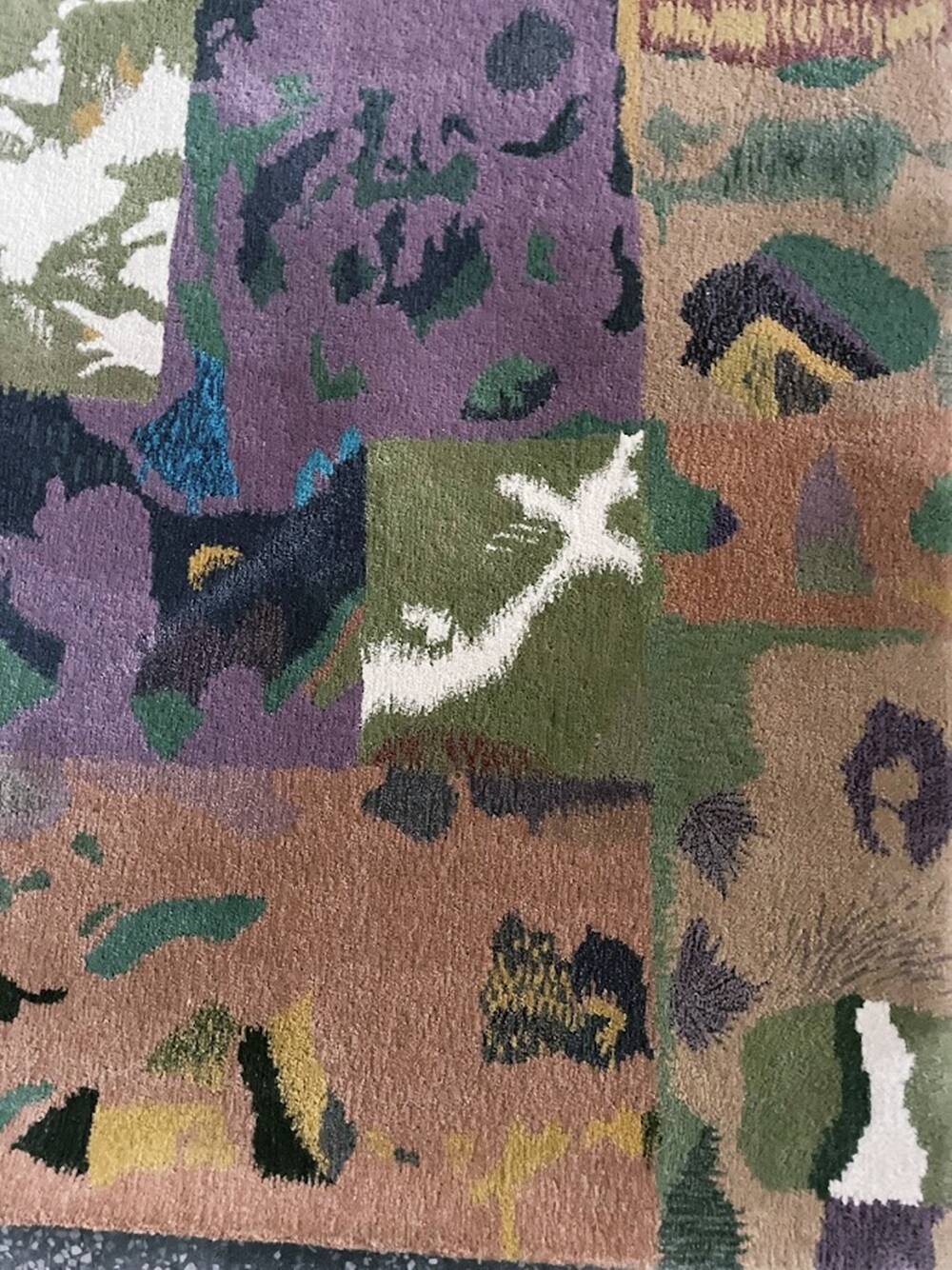 "Claire" Hand Tufted Rug by Tisca Switzerland 1980-1990s