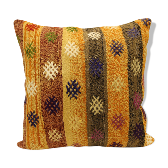 60x60 cm kilim cushion,vintage cushion cover