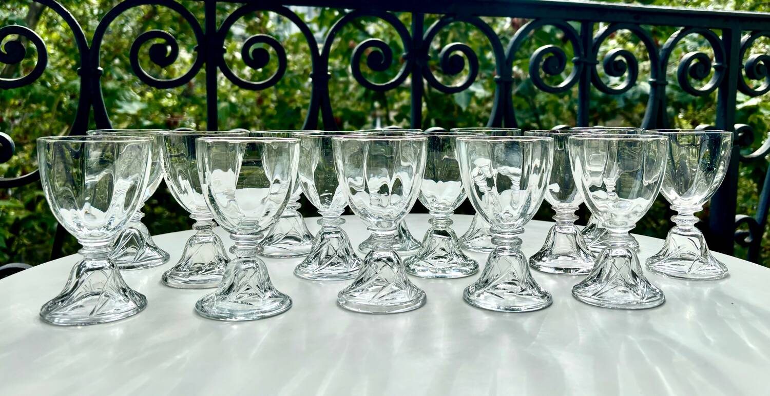 Verres Saint Louis Crystal modèle Cluny
