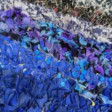 Colorful Boucherouite Berber rug - 133 x 188 cm