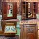 Dressing art deco walnut wardrobe