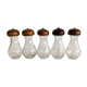Lot de pots d’épices verre et bois
