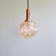 Amber bubble glass pendant (5 available), Helena Tynell, 1970