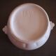 Pot / cover pot in glazed white ceramic - 1950s