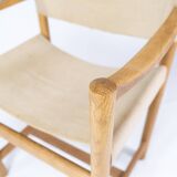 Ensemble de six chaises pliantes modèle J102 conçues par Ditte & Adrian Heath pour meubles FDB, années 1970