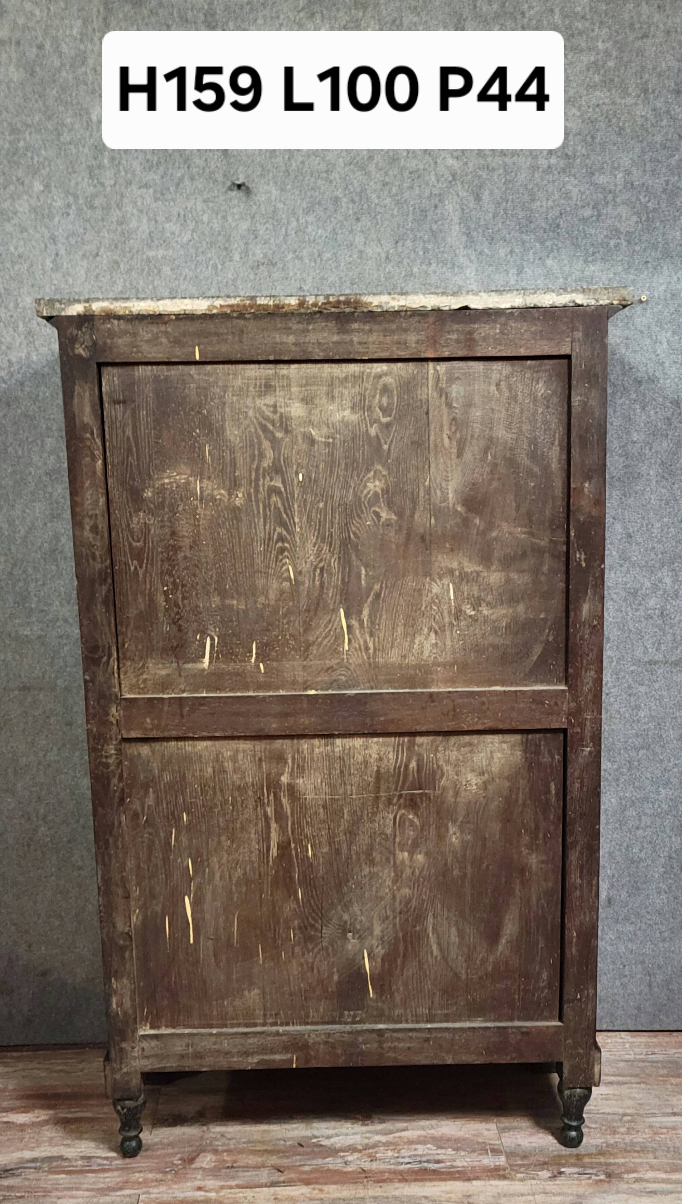 Six-drawer chest of drawers or chiffonnier, Empire / Restoration period