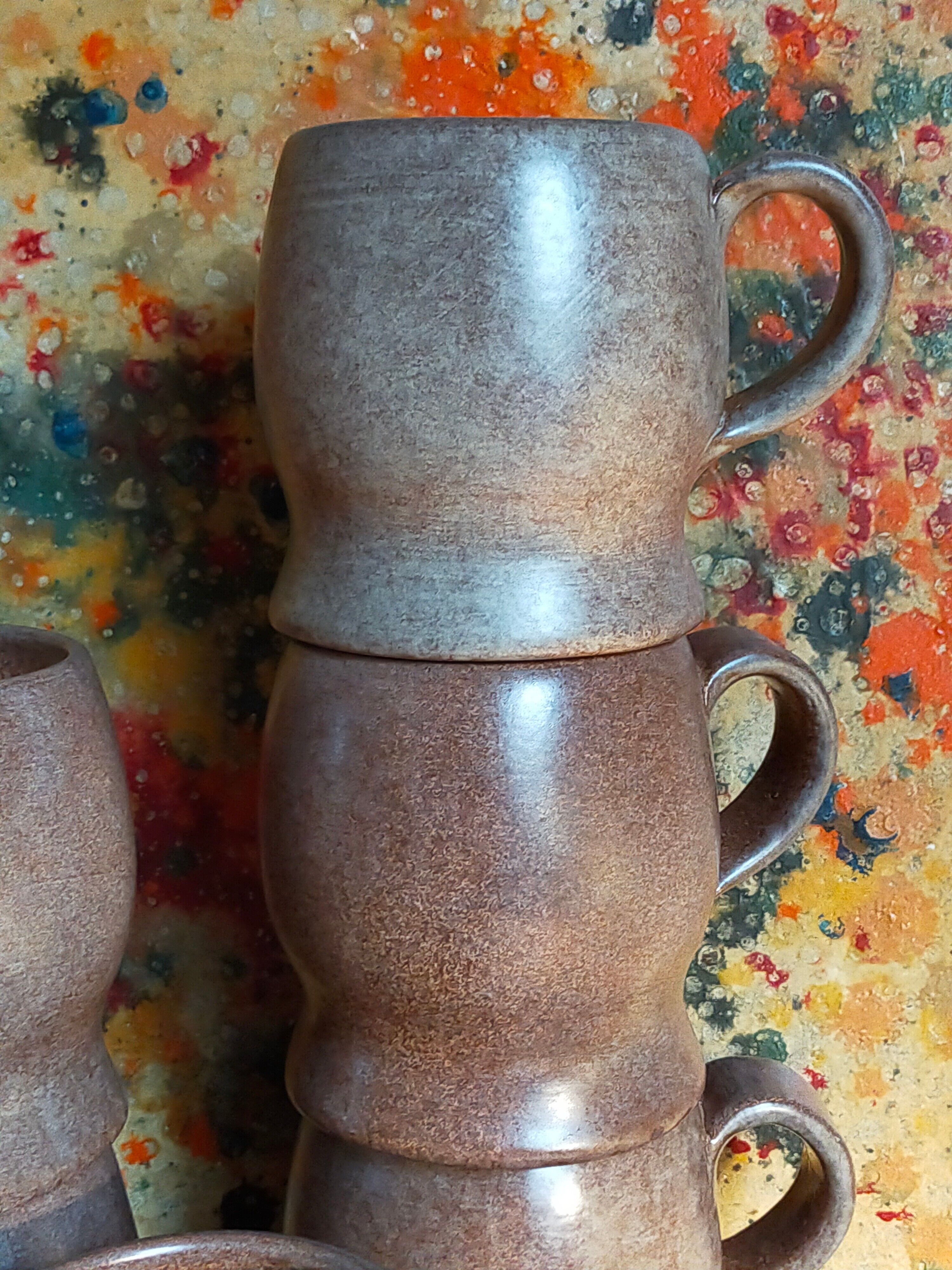 Six chopes céramiques de Max Idlas années 60