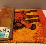 Tapis rya scandinave des années 1970, produit par ege rya.