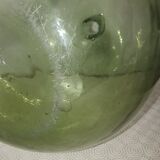 Dame jeanne verre souffle vert
