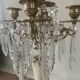 19th century marble, brass and tassel chandelier